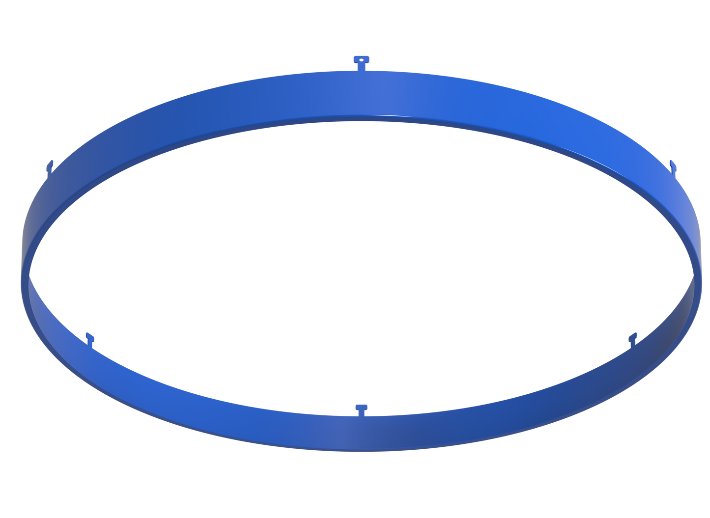 14" Round Blue Surface Mount Cover