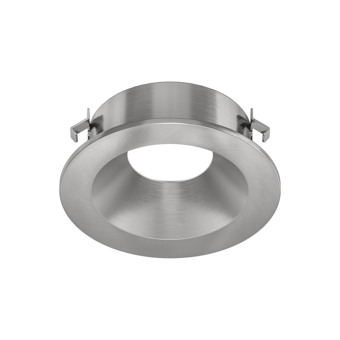 Mini Brushed Nickel Round Trim