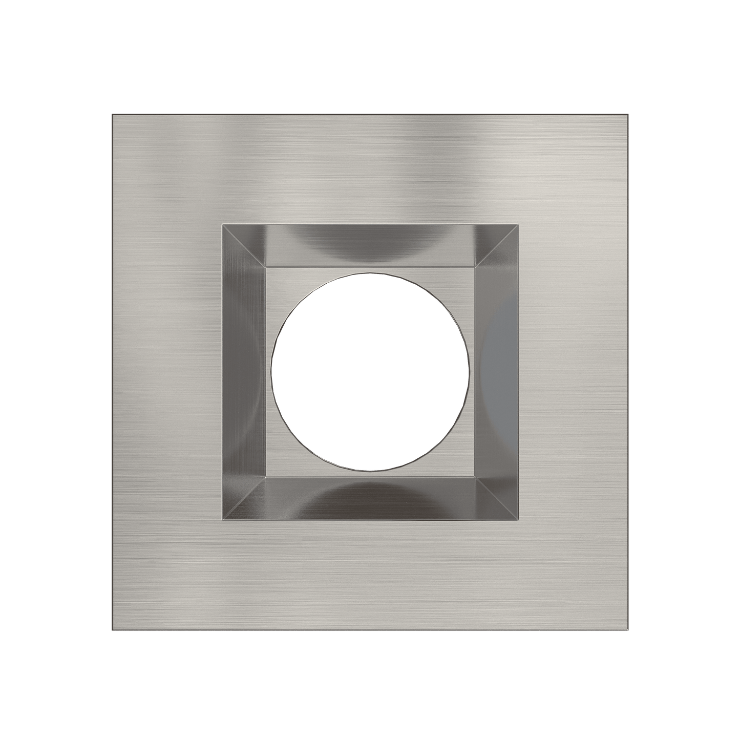Mini Brushed Nickel Square Trim