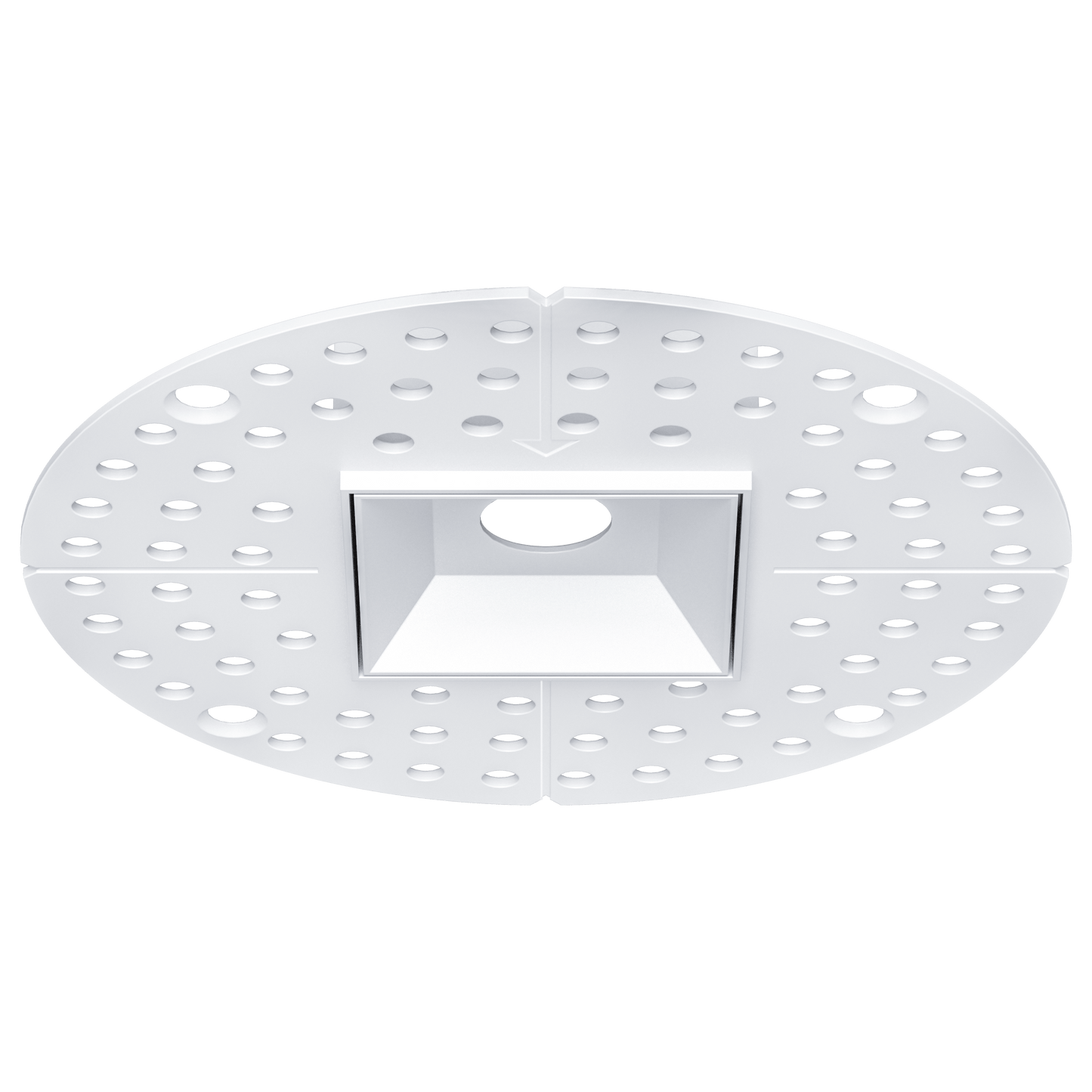 Mini White Square Trimless Kit