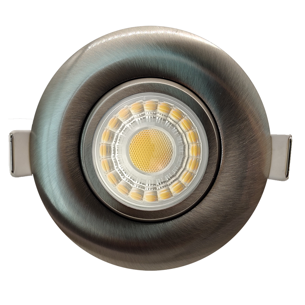 3" Round Flushed Gimbal (Brushed Nickel)