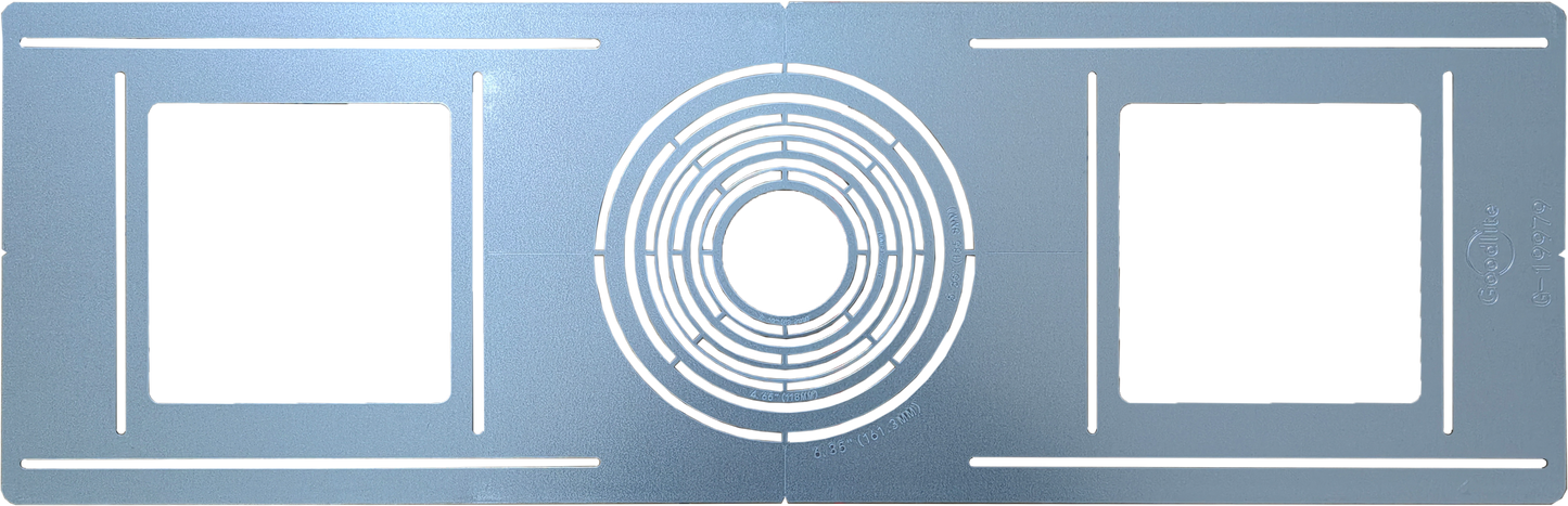 Flat New construction plate 8 Sizes
