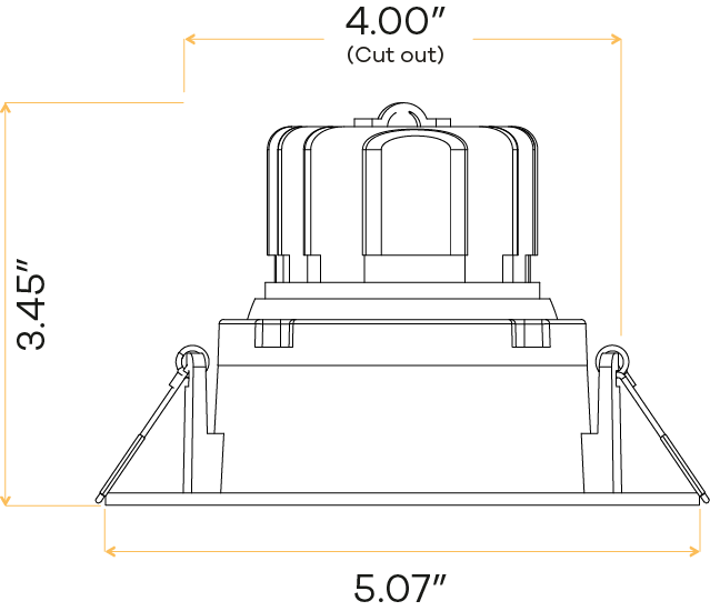 3.5” Round Regress Gimbal (White)