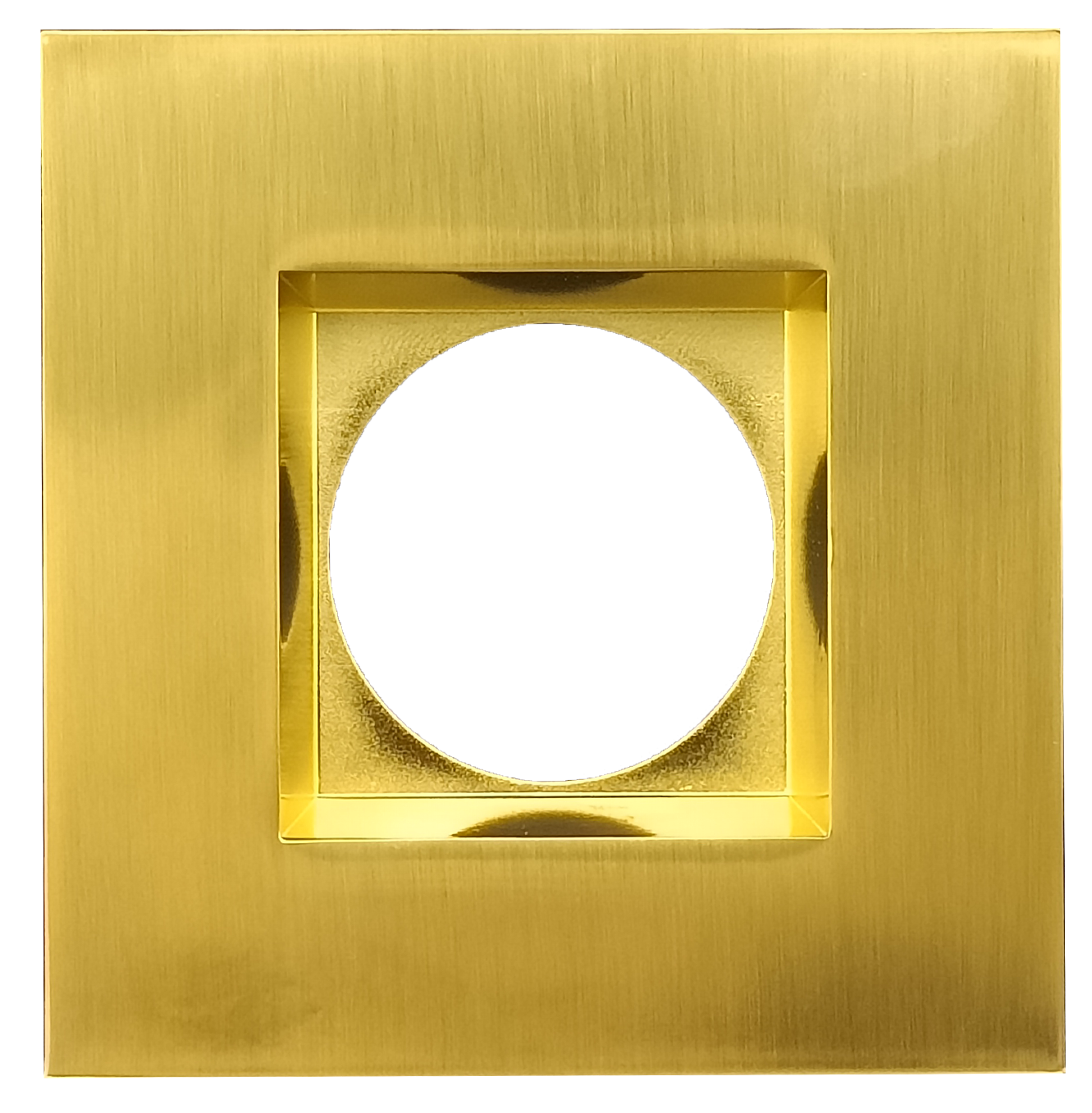 3.5 Inch Brushed Brass Square Trim (Gen1)