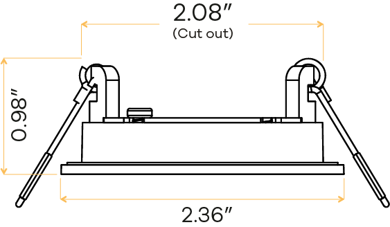 2" Round Flushed slim