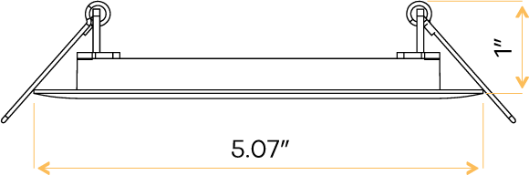 4" Round Flushed slim