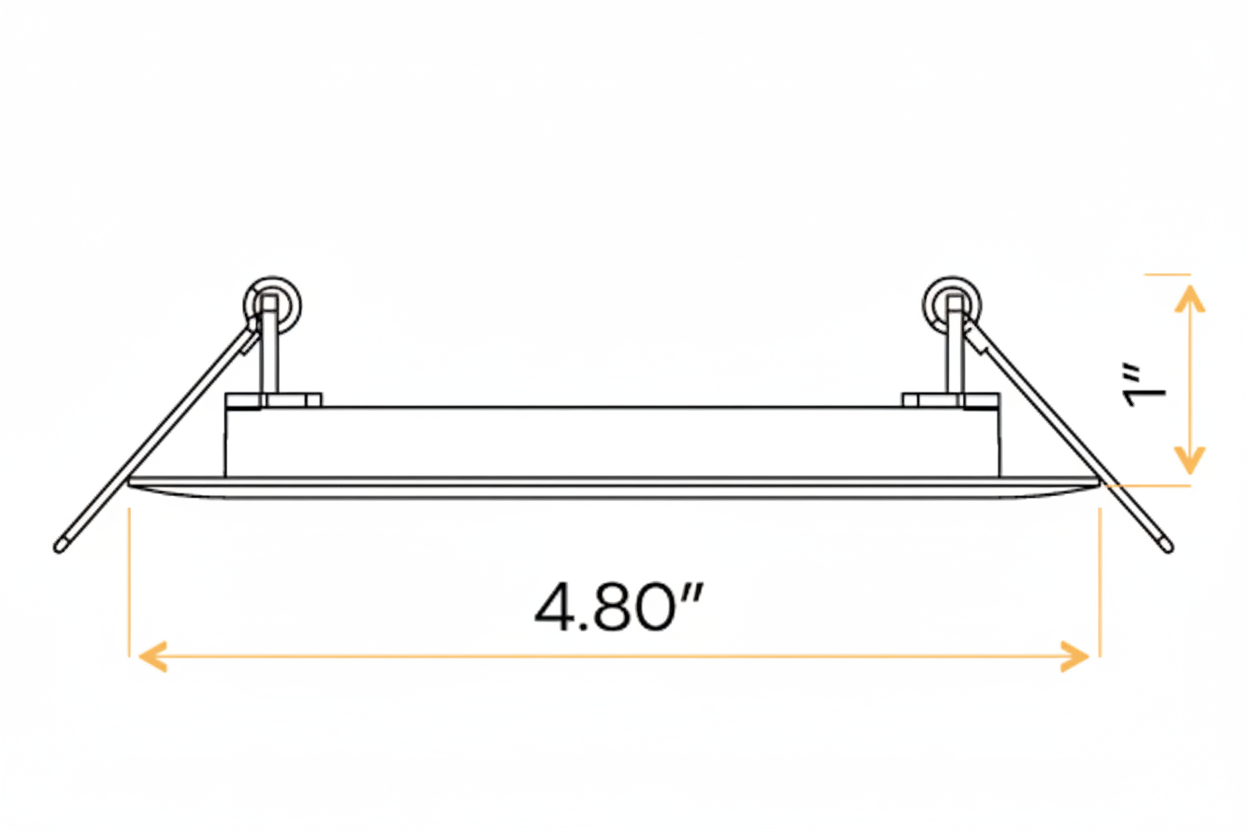 4" Round Flushed slim