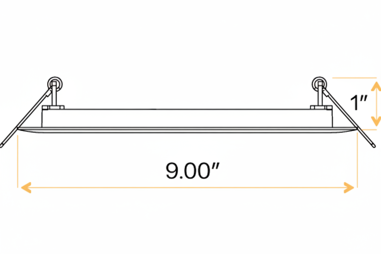 8" Round Flushed slim