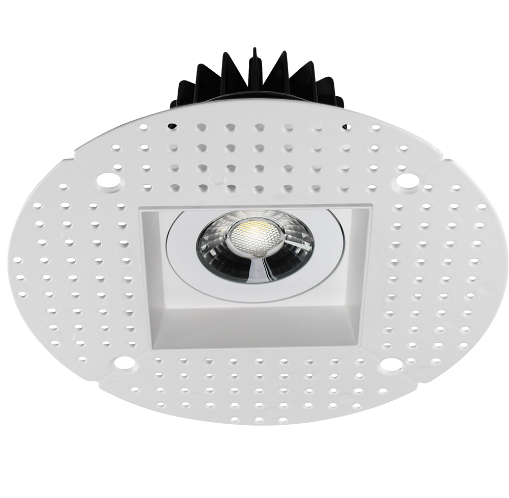 3.5” Square Trimless Luminaire (White)