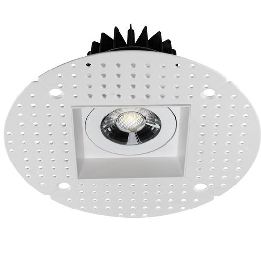 3.5” Square Trimless Luminaire (White)
