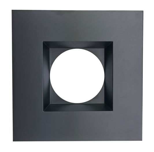 4 Inch Black Square Trim