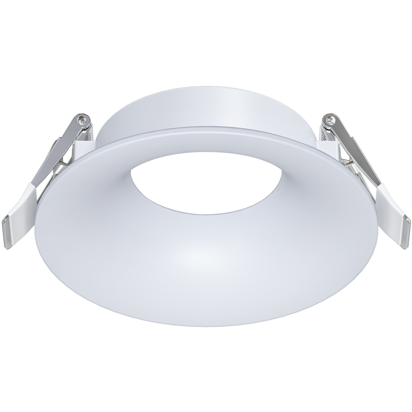 3.5 Inch White Round Wave Trim