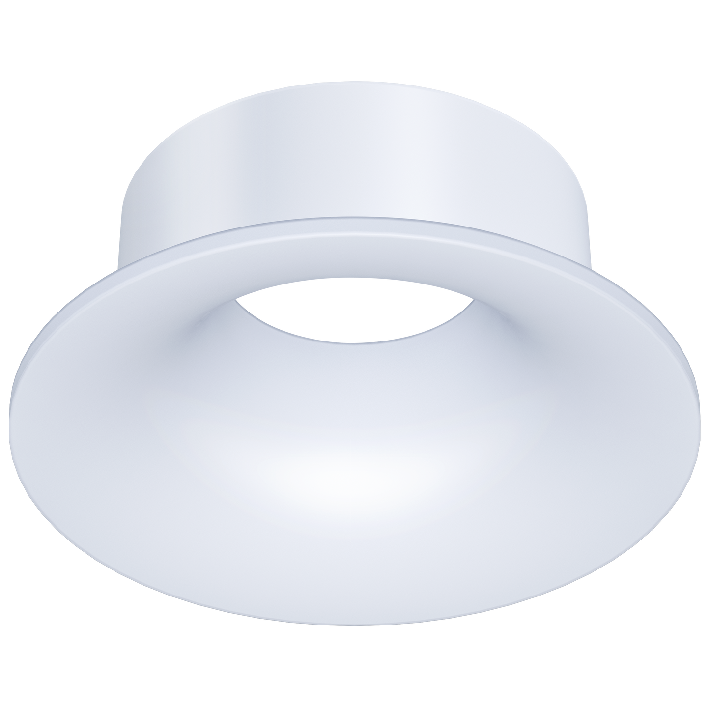 2 Inch White Round Wave Trim