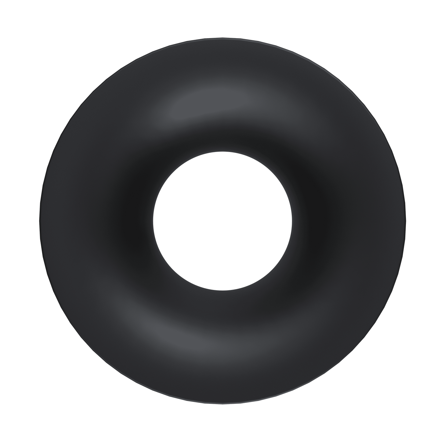 2 Inch Black Round Wave Trim