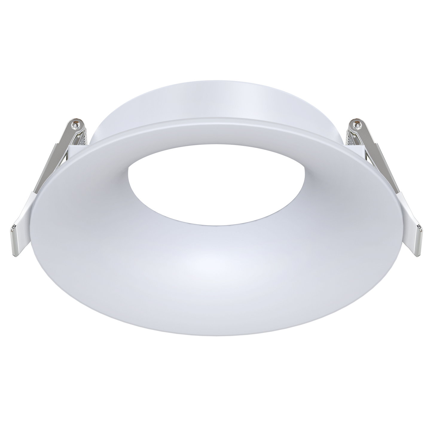 4 Inch White Round Wave Trim