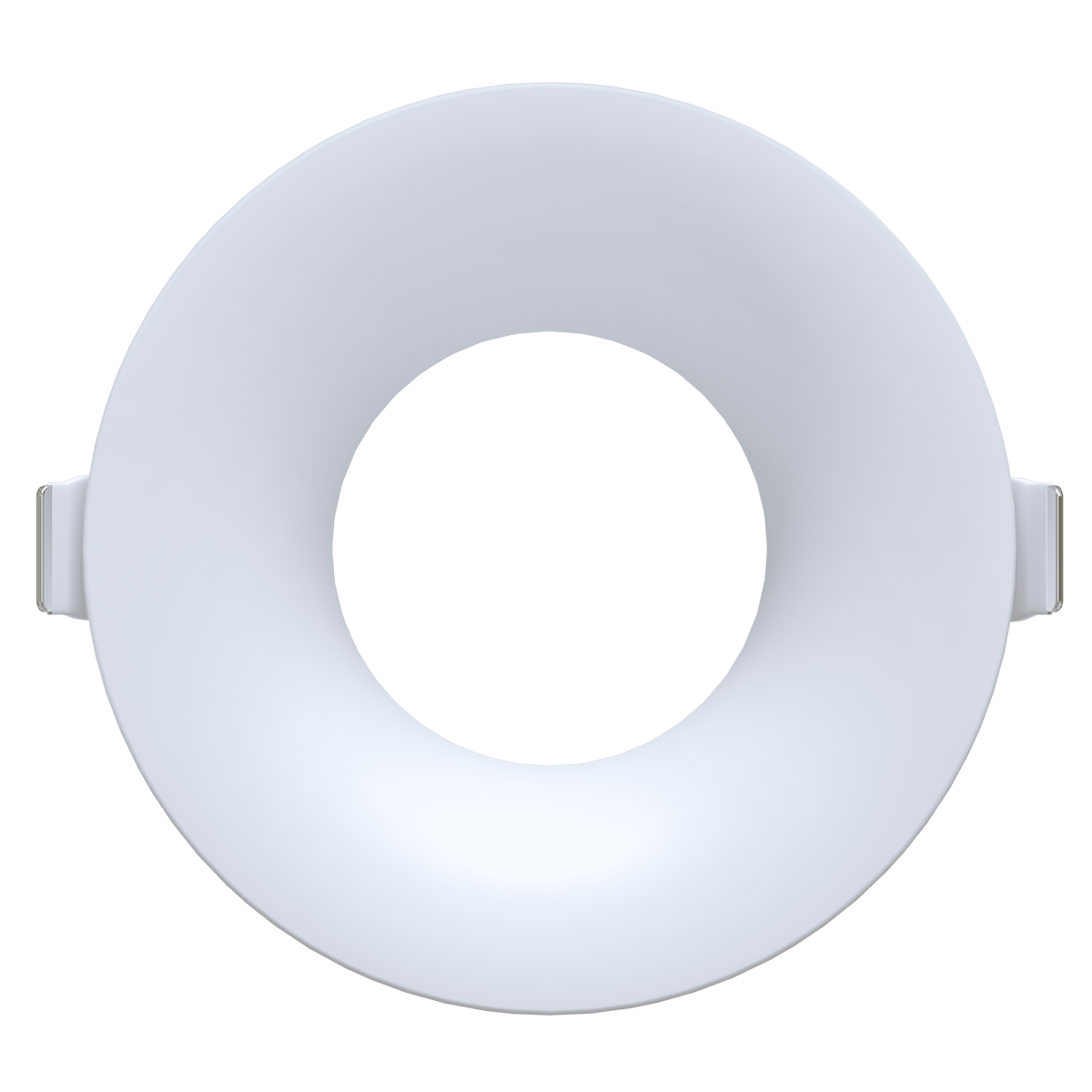 4 Inch White Round Wave Trim