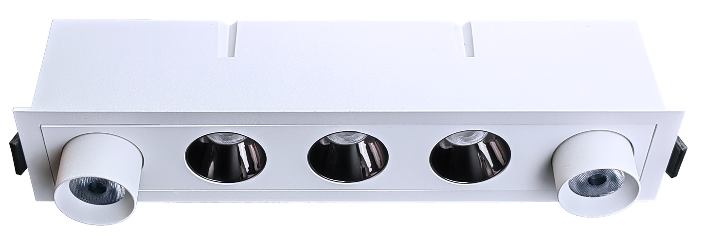 2" Five Head Combo Multiple White