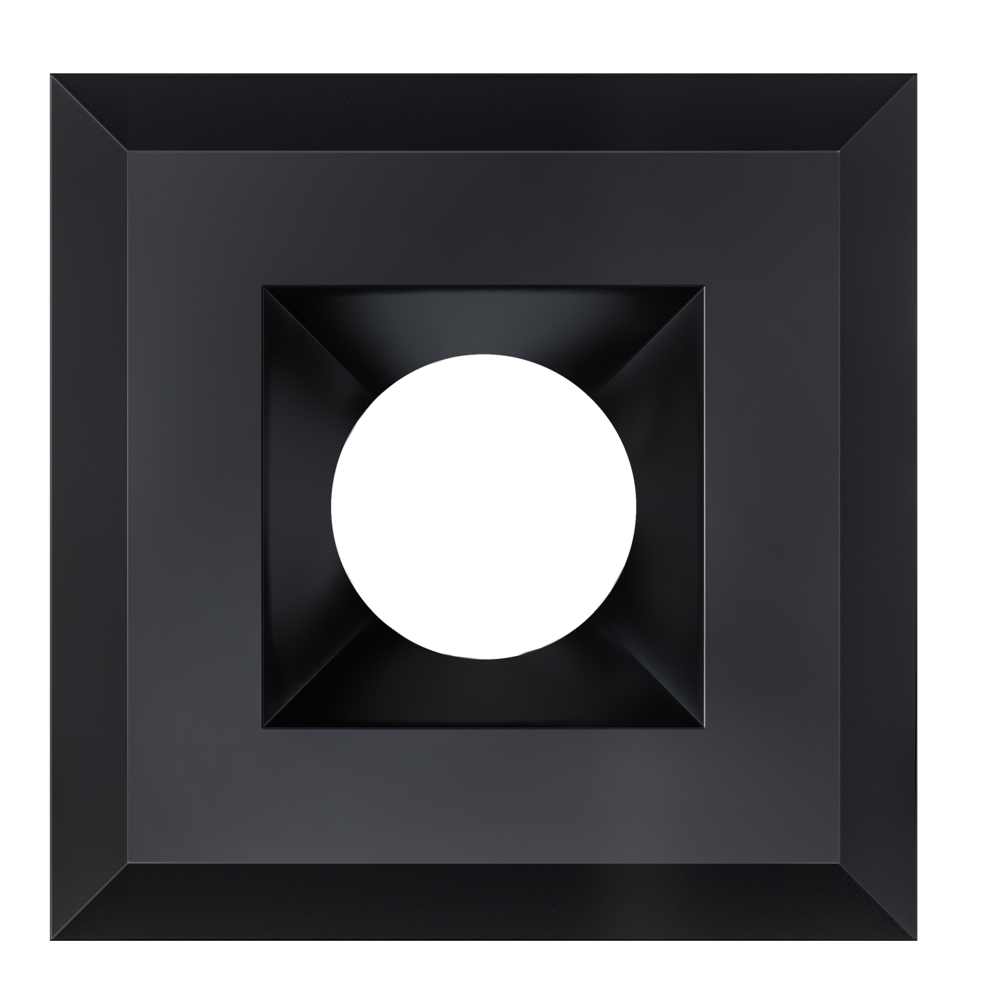 3 Inch Black Square Trim