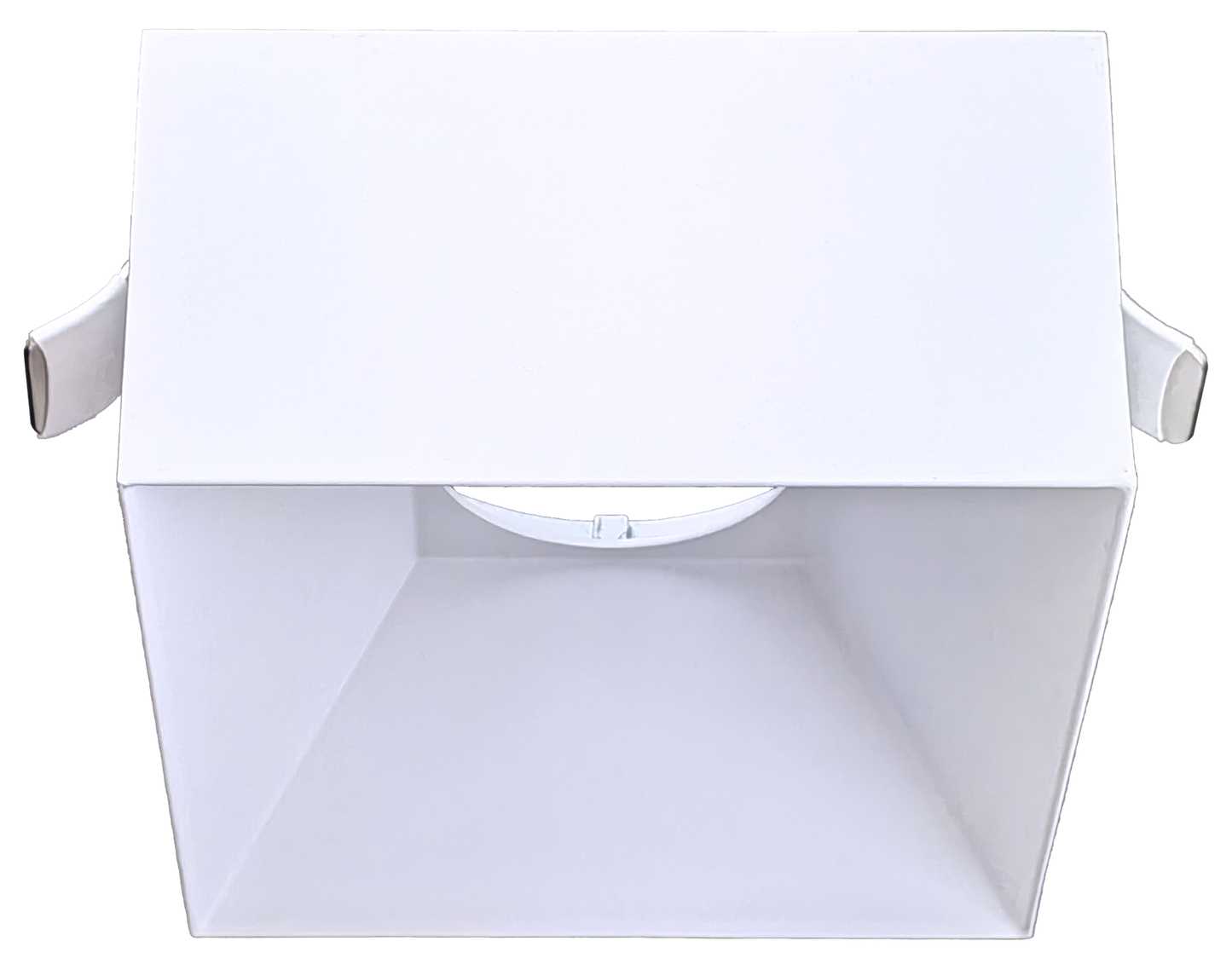 3 Inch White Square 2" Drop Trim