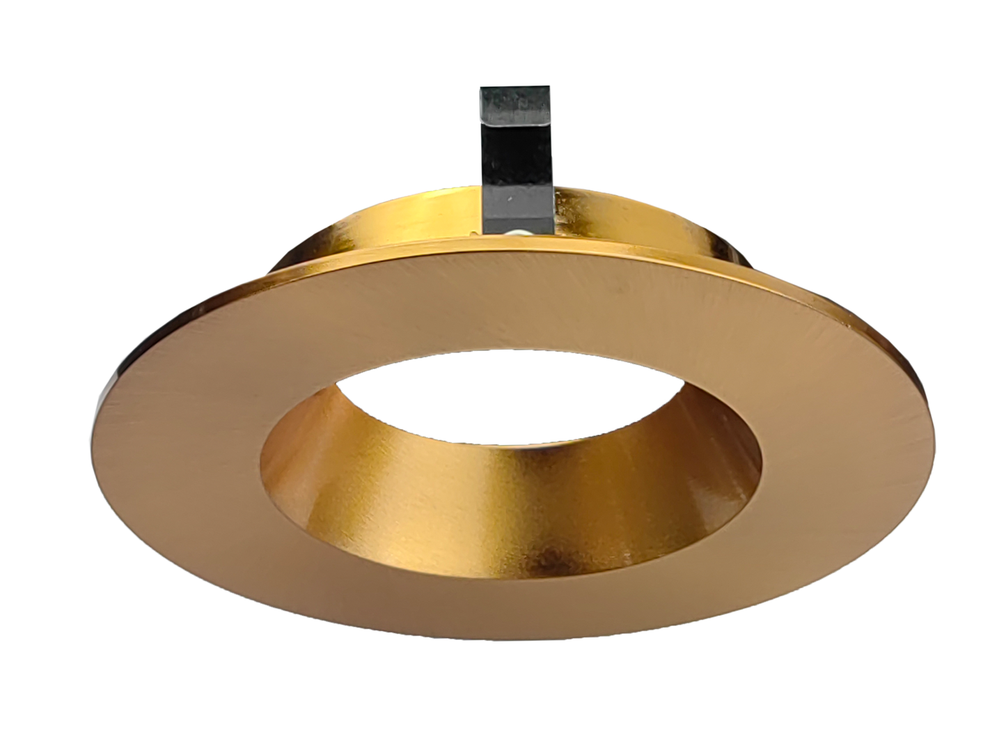 4 Inch Brushed Brass Round Trim