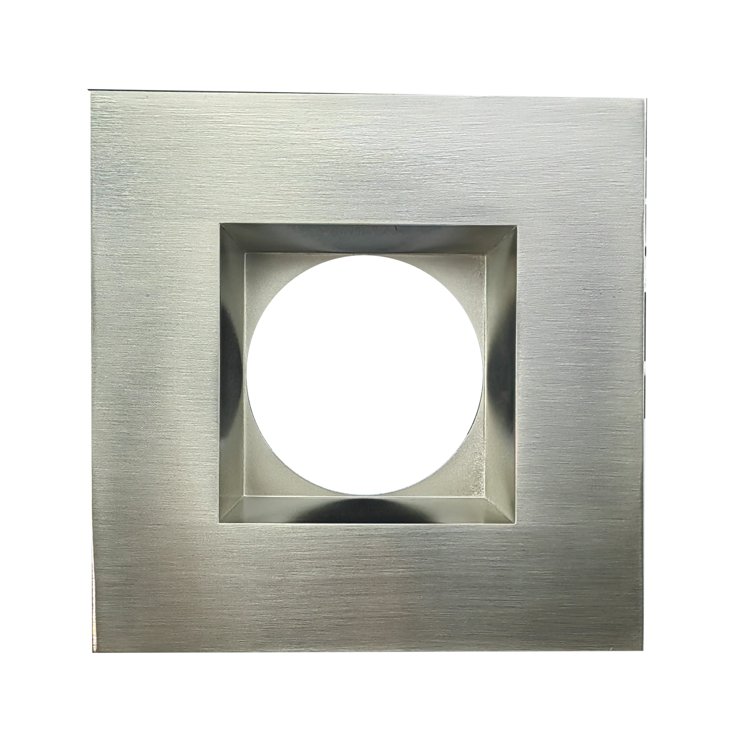 4 Inch Brushed Nickel Square Trim