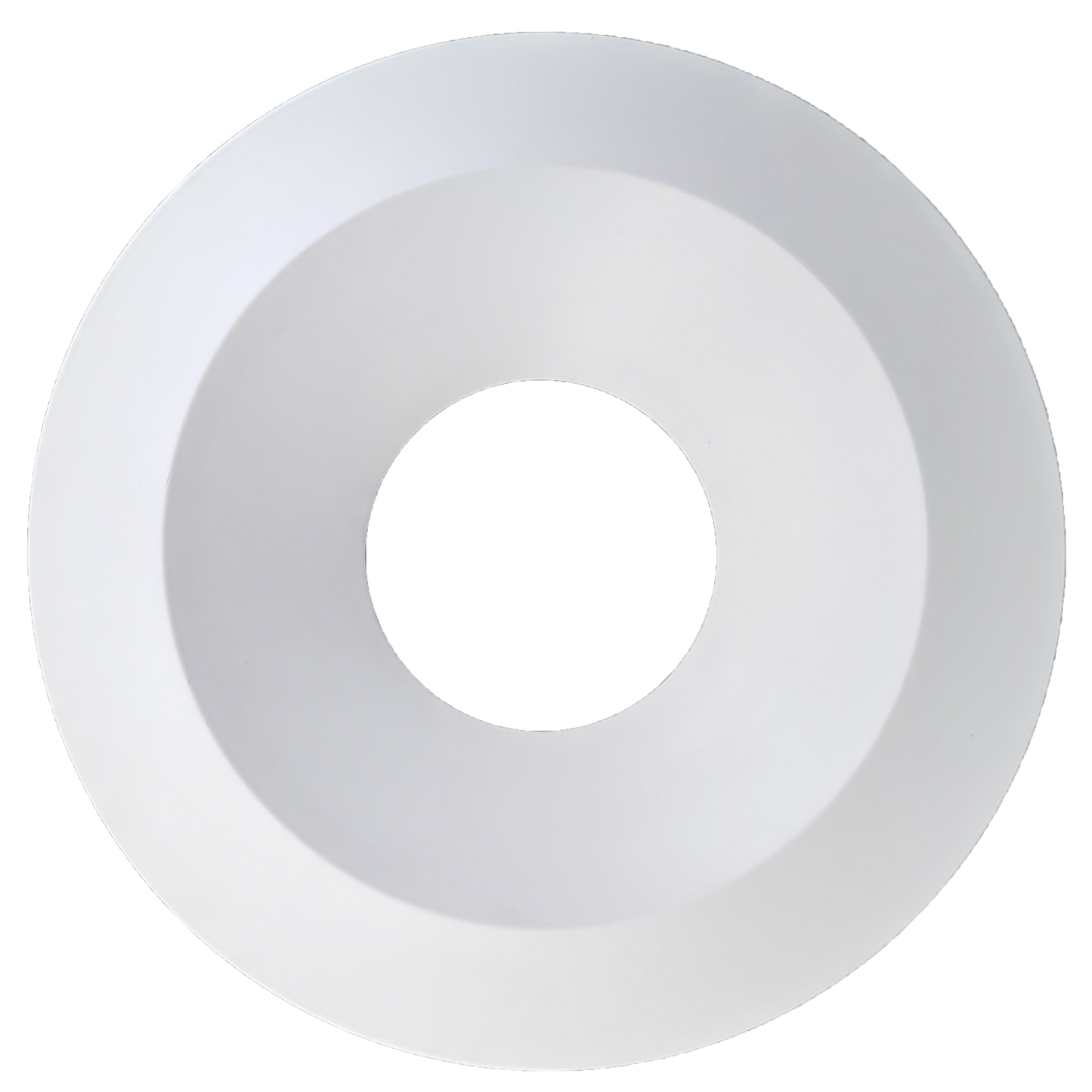 6 Inch White Round Trim