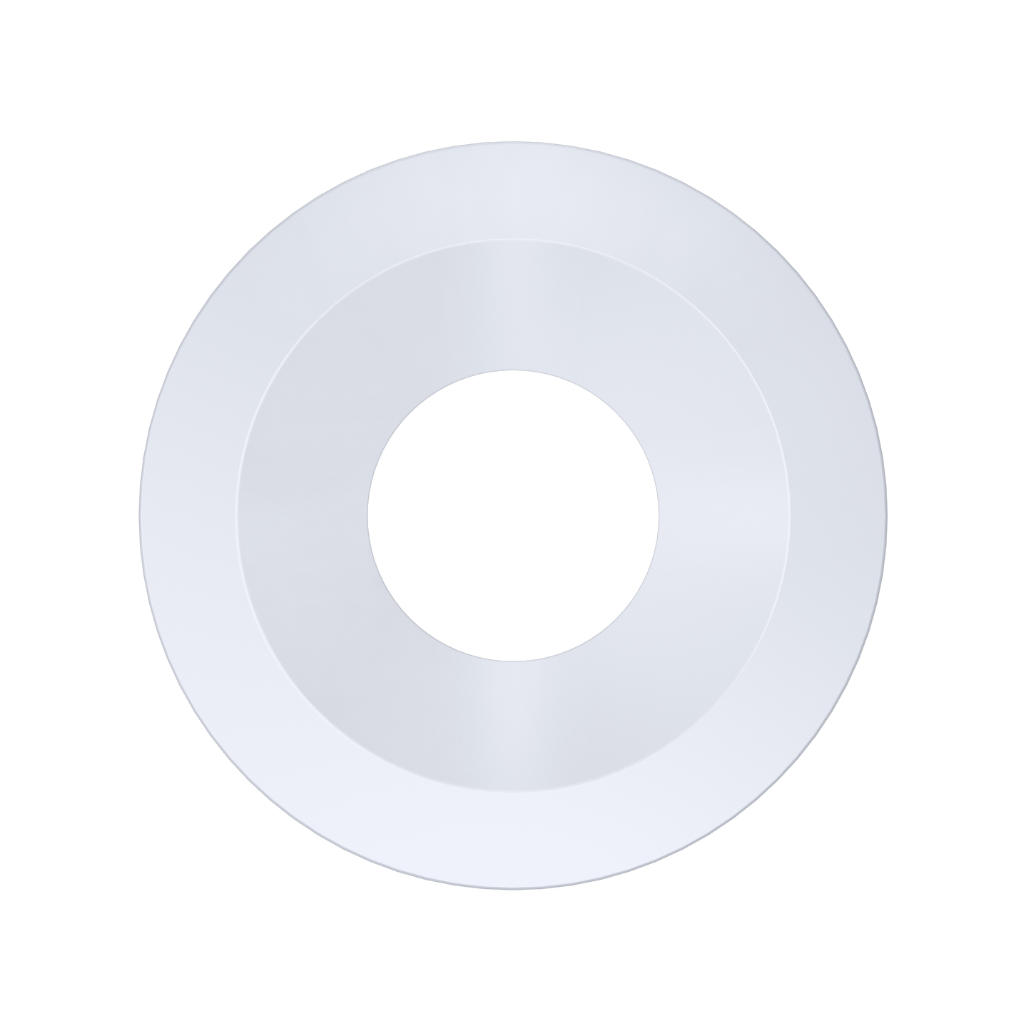 6 Inch White Round Trim