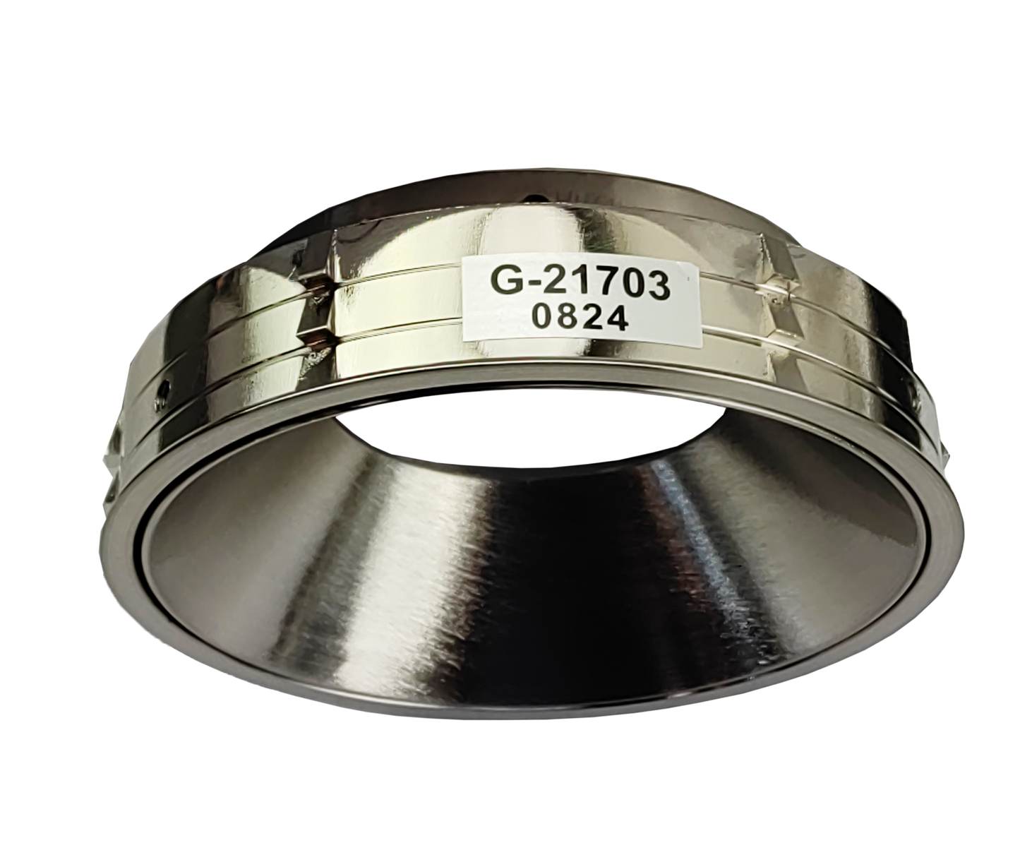 3.5 Inch Brushed Nickel Round Millwork Trimless Kit
