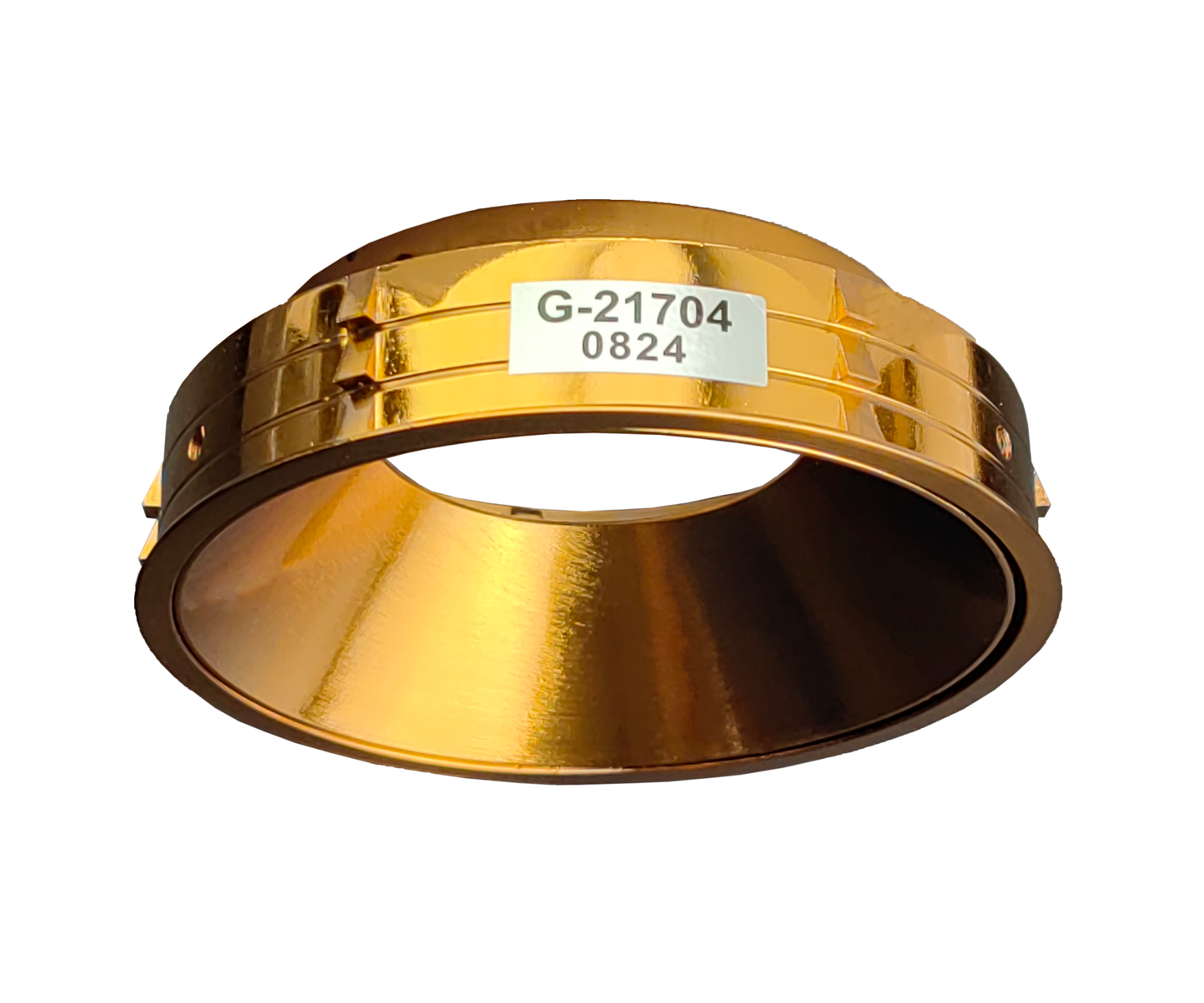 3.5 Inch Brushed Brass Round Millwork Trimless Kit