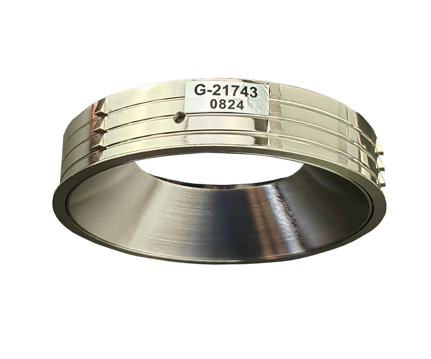 4 Inch Brushed Nickel Round Millwork Trimless Kit