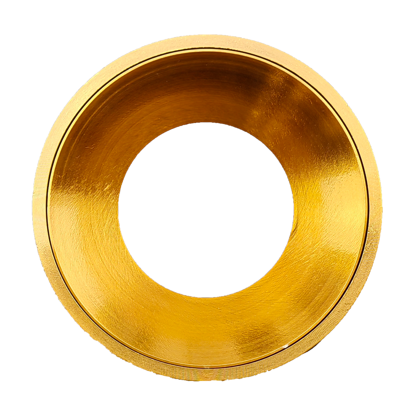 4 Inch Brushed Brass Round Millwork Trimless Kit
