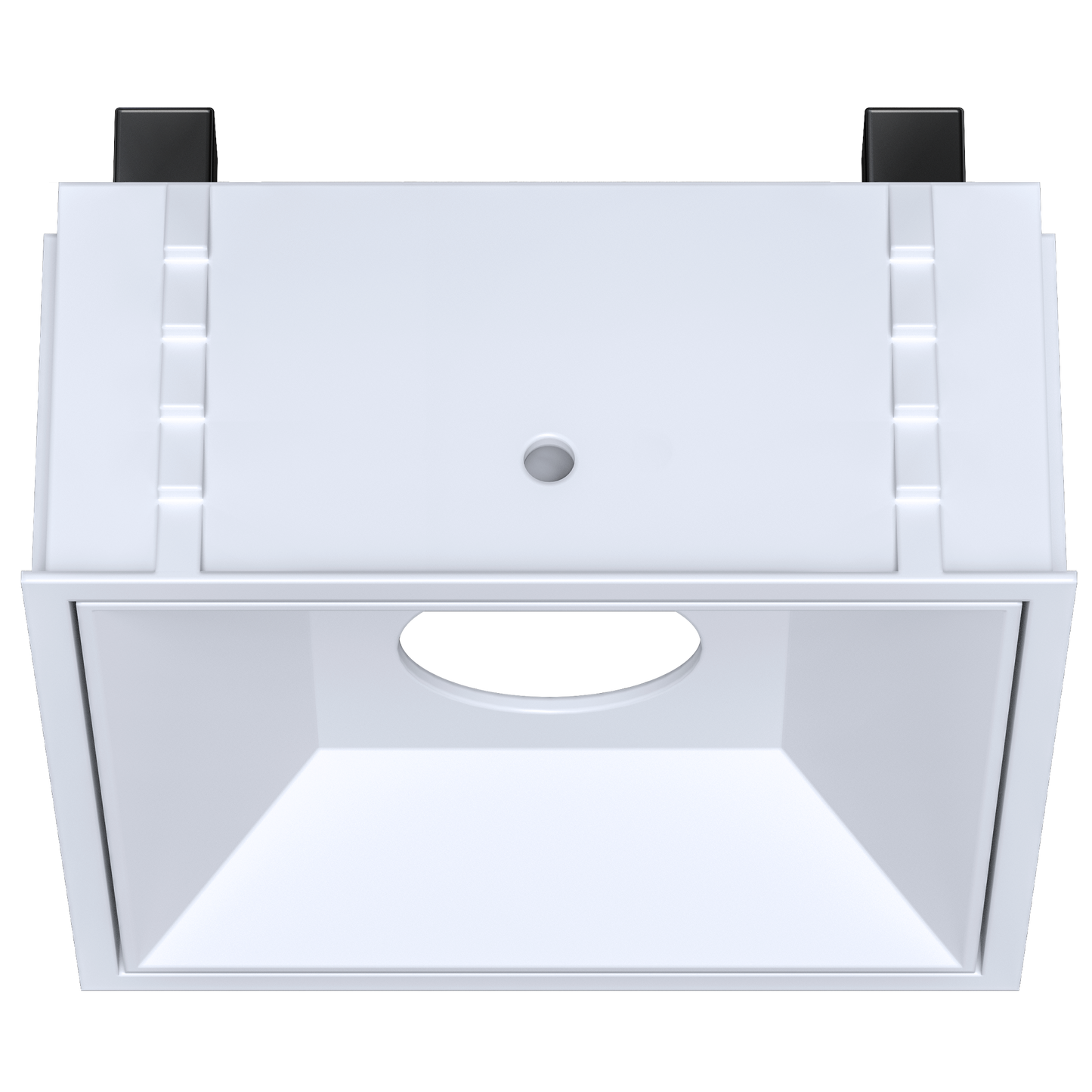 1 Inch White Square Millwork Trimless Kit
