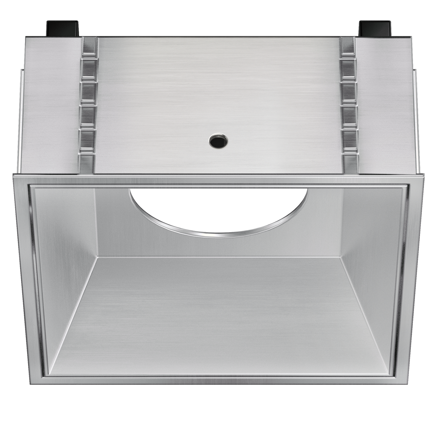 3 Inch Brushed Nickel Square Millwork Trimless Kit