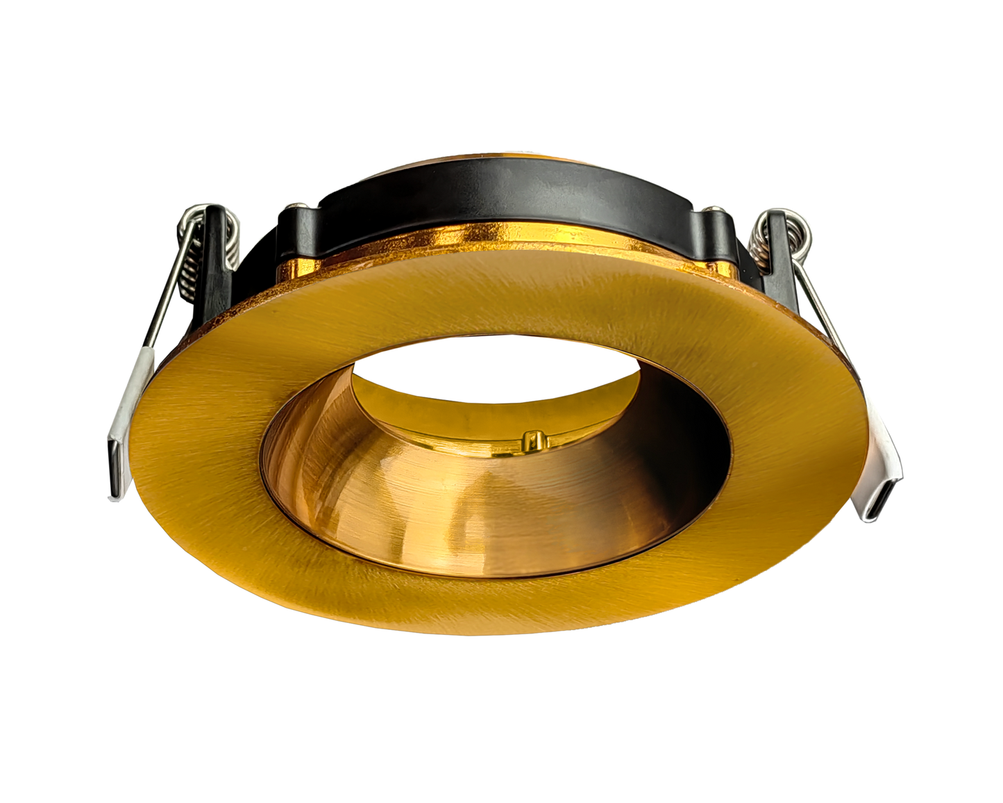 3 Inch Brushed Brass Round Gimbal Trim