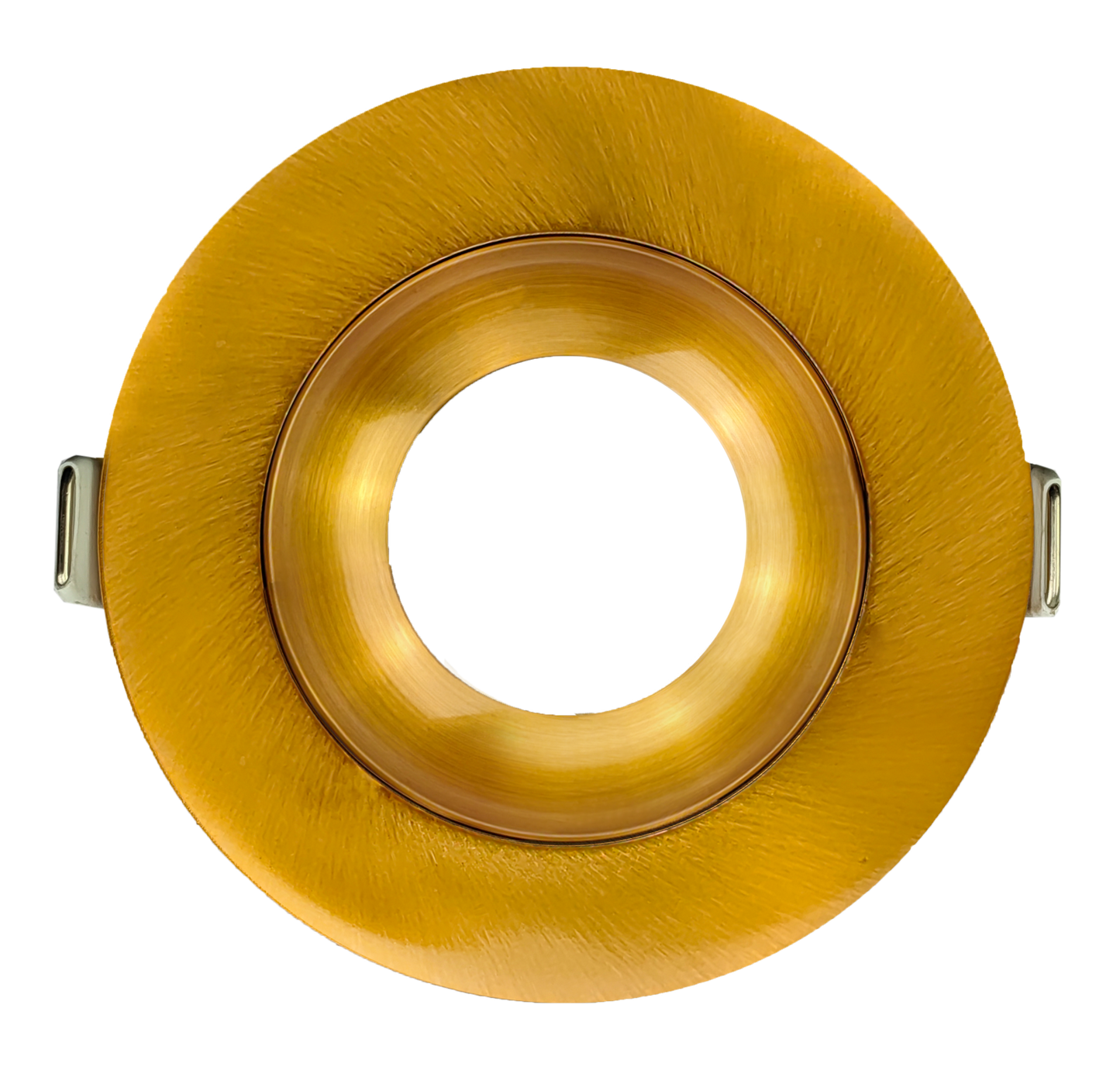 3 Inch Brushed Brass Round Gimbal Trim