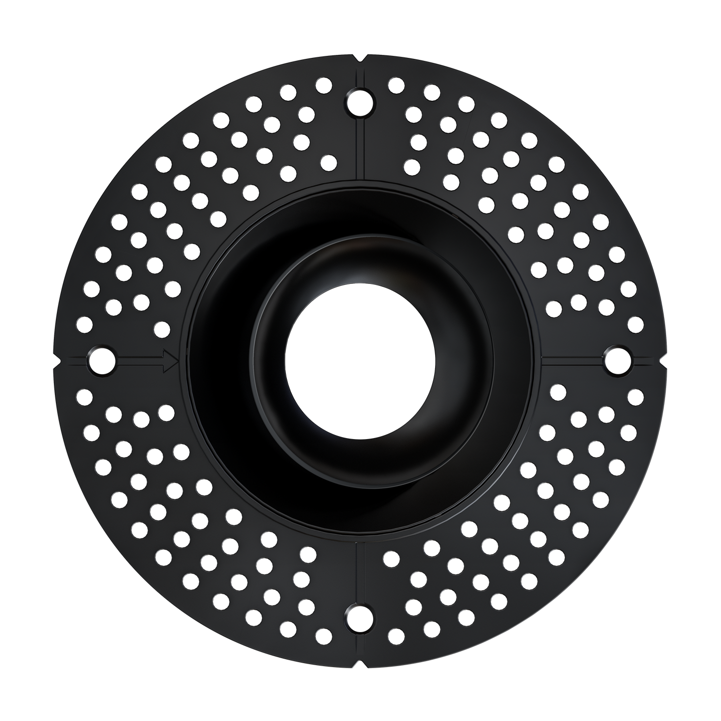 3 Inch Black Round Gimbal Trimless