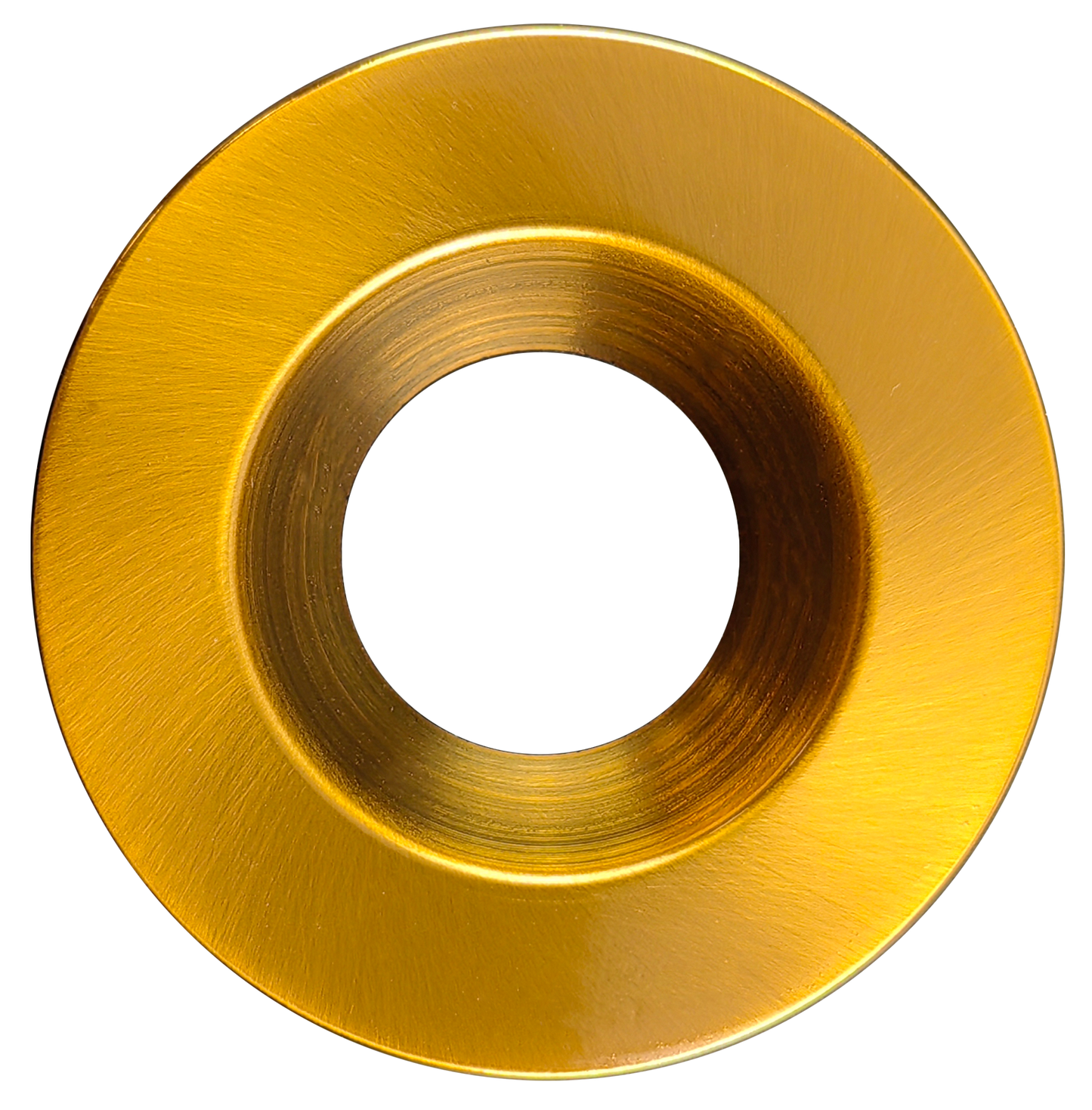 2" Round Regress Slim Brushed Brass Cover