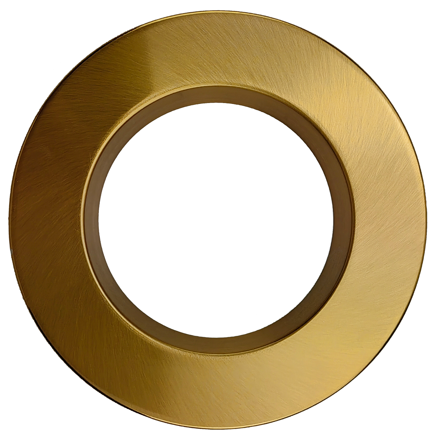 4" Round Regress Slim Brushed Brass Cover