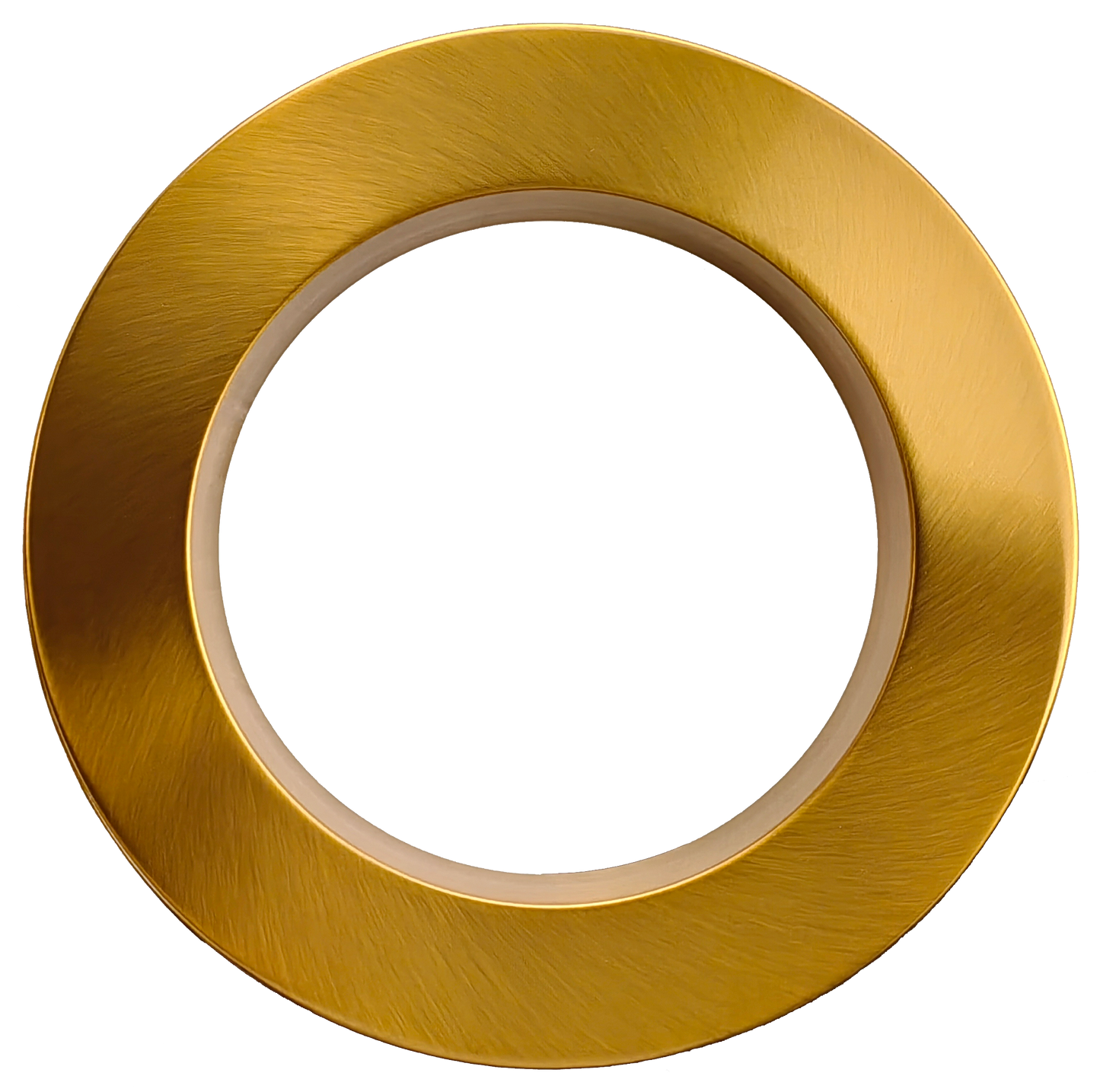 6" Round Regress Slim Brushed Brass Cover