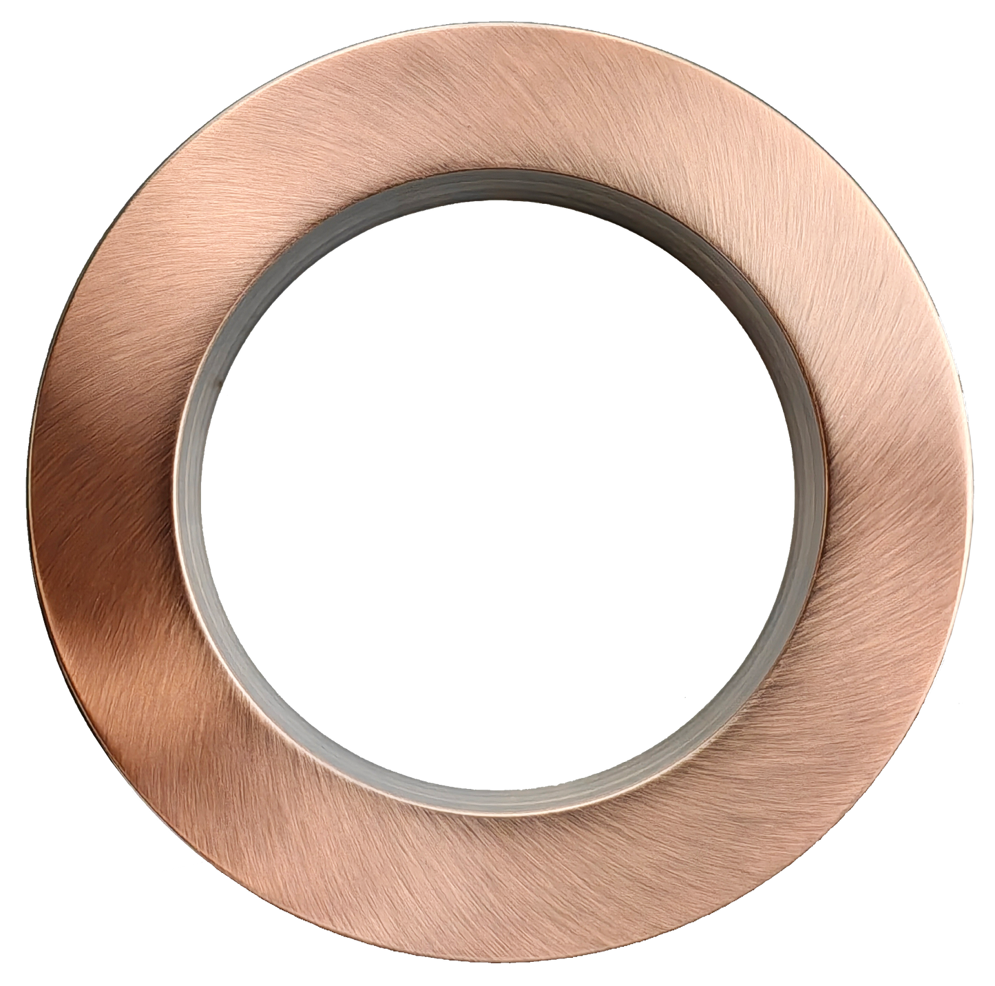 6" Round Regress Slim Brushed Copper Cover