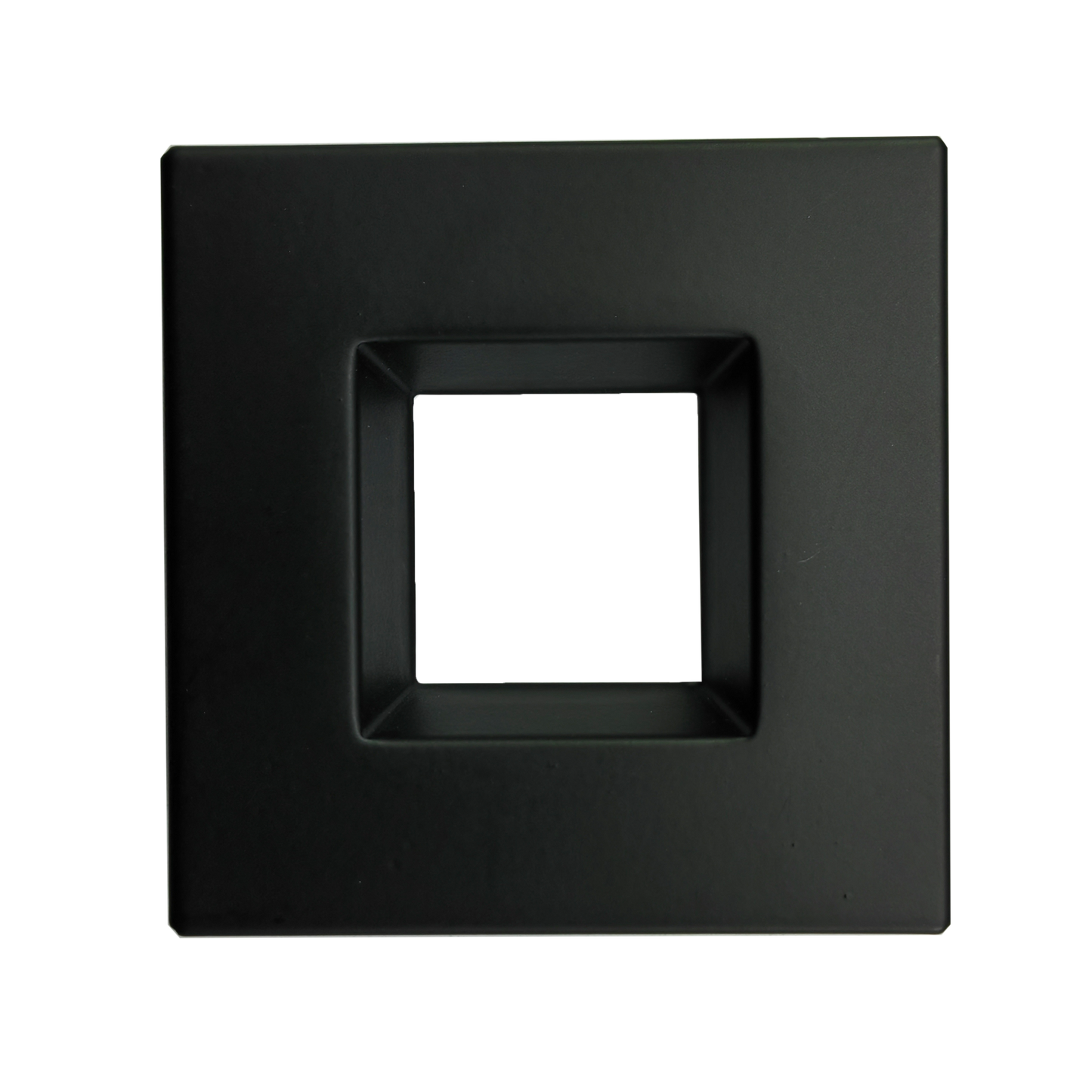 2" Square Regress Slim Black Cover