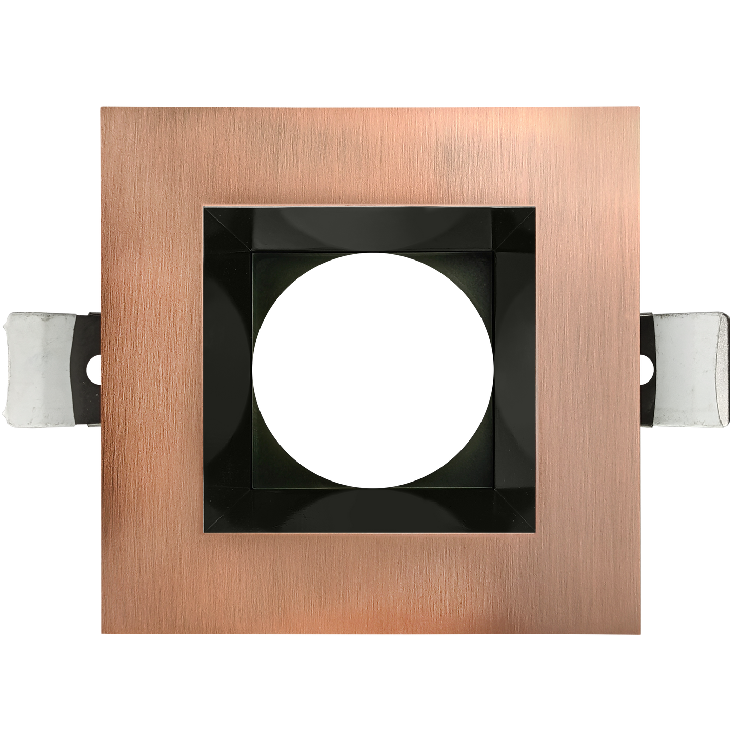 5 Inch Brushed Copper Square Trim