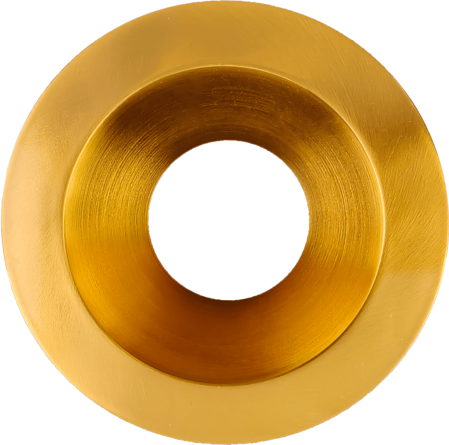 6 Inch Brushed Brass Round Trim