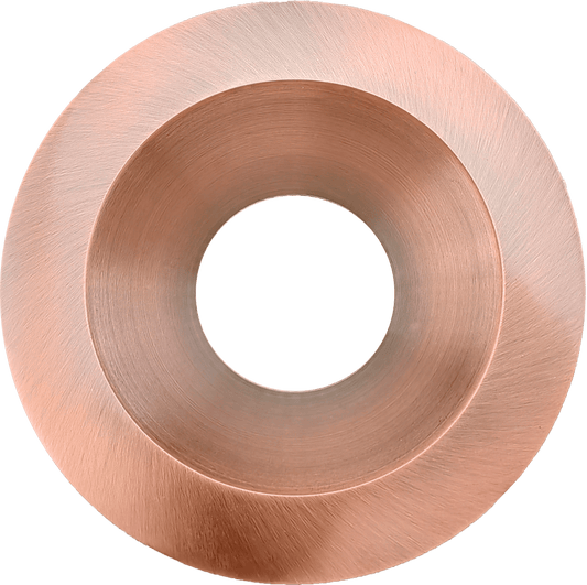 6 Inch Brushed Copper Round Trim