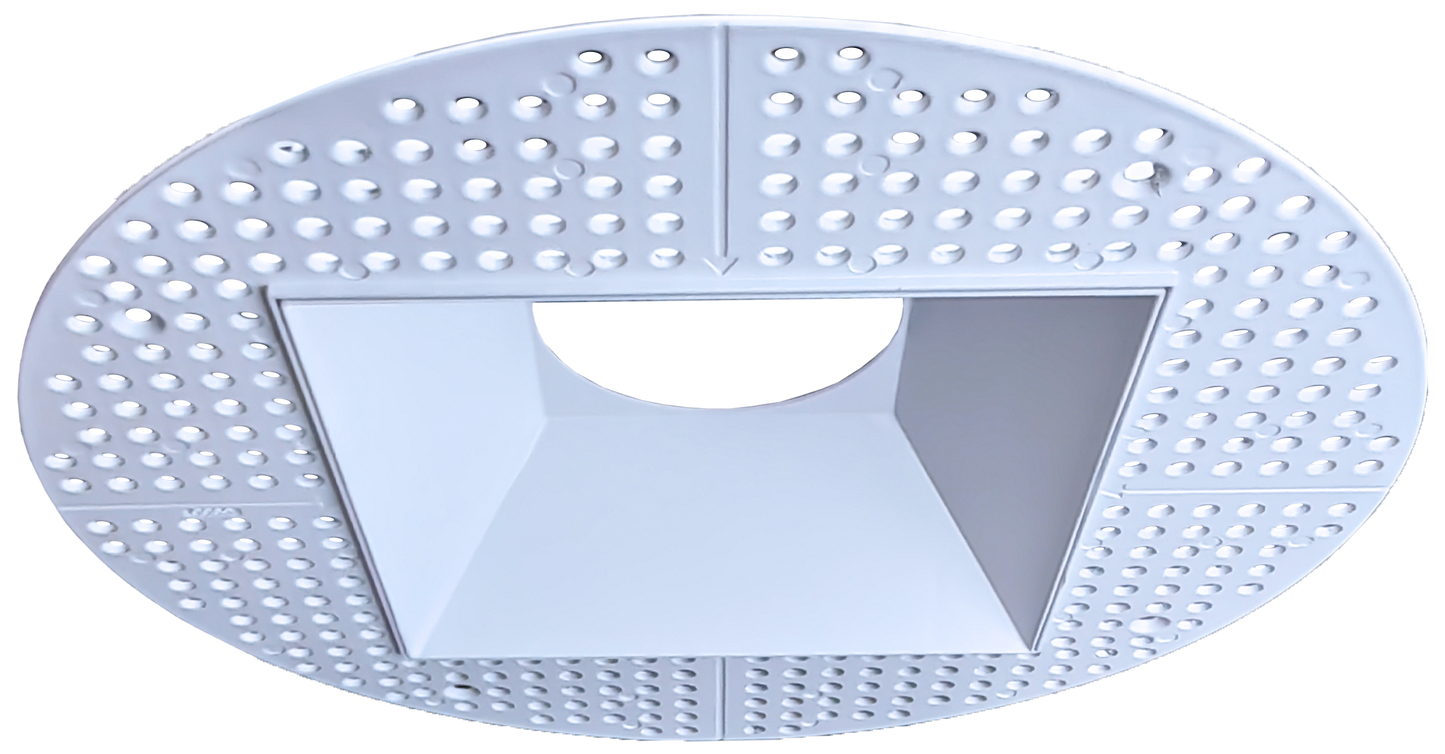 6 Inch White Square Trimless Kit