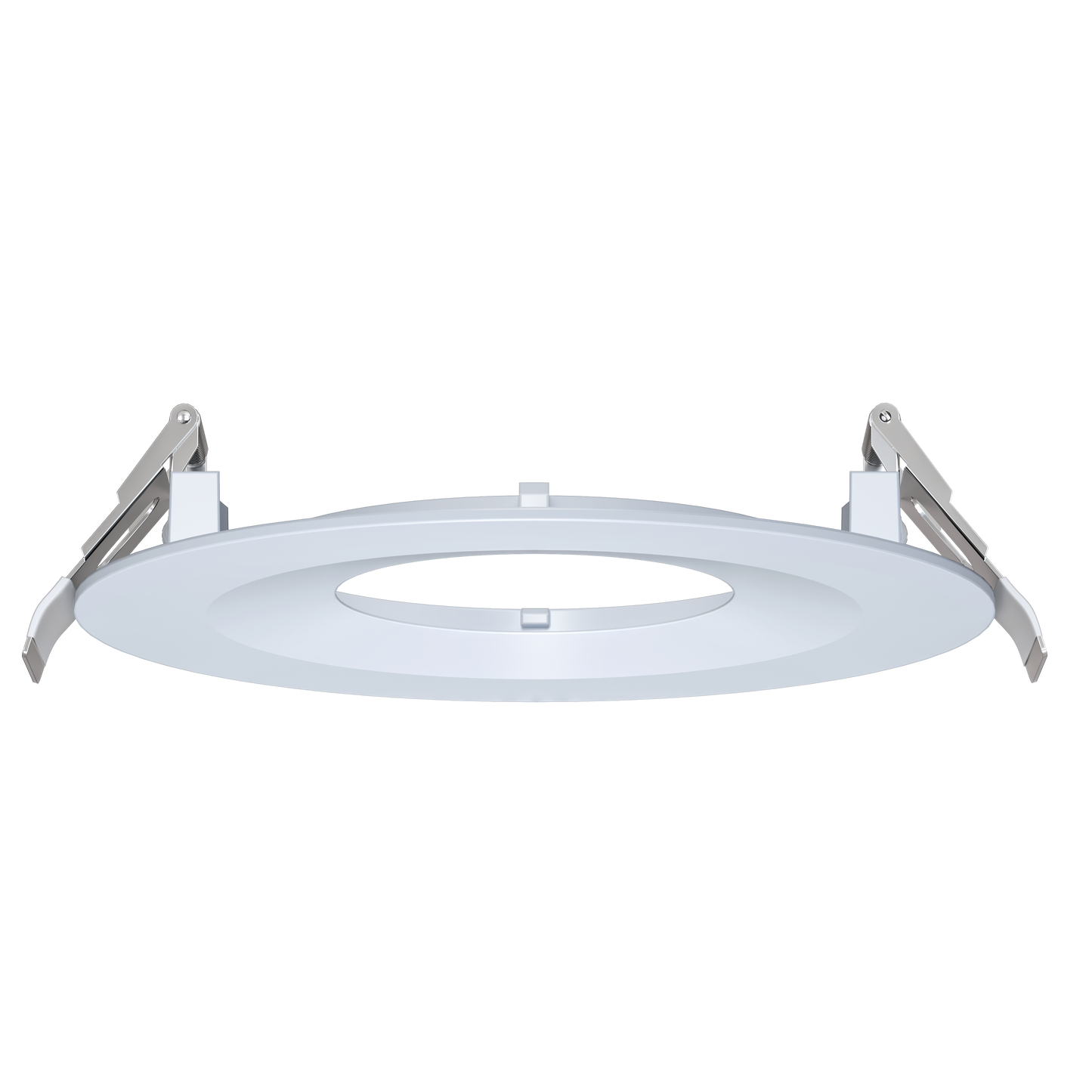 6 Inch White Round Ultra Shallow Trim
