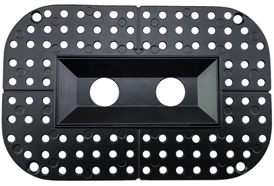 1" Ultra Narrow 2 head Trimless Multiple Kit Black Finish