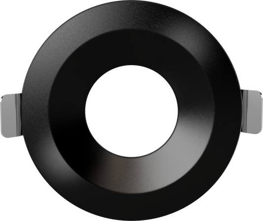 3 Inch Black Round Ultra Shallow Trim