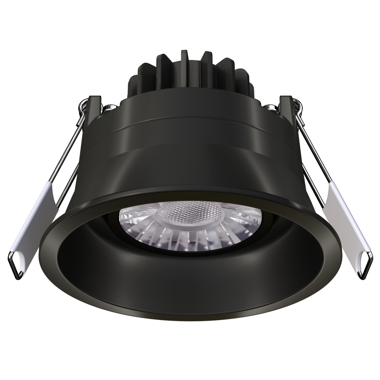 3" Round Regress Narrow Gimbal Trimmed Black