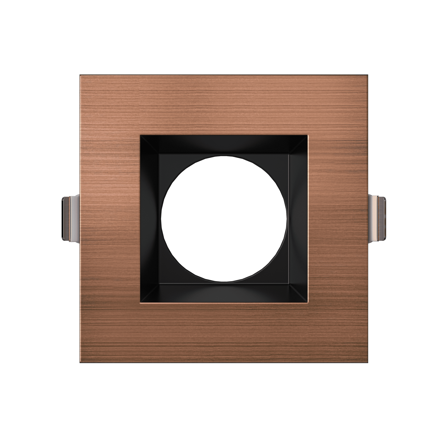 3.5 Inch Brushed Copper Square Trim